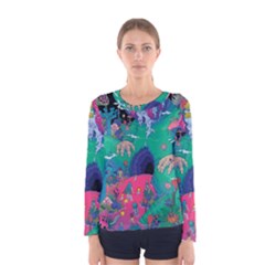 Planet Psychedelic Art Psicodelia Women s Long Sleeve T-shirt