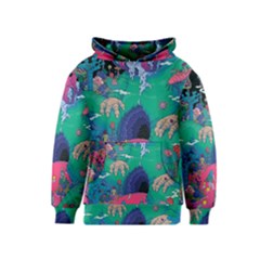 Planet Psychedelic Art Psicodelia Kids  Pullover Hoodie by Bedest