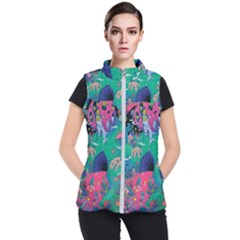 Planet Psychedelic Art Psicodelia Women s Puffer Vest