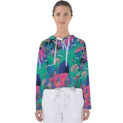 Planet Psychedelic Art Psicodelia Women s Slouchy Sweat by Bedest