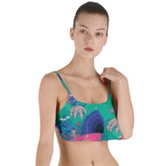 Planet Psychedelic Art Psicodelia Layered Top Bikini Top  by Bedest