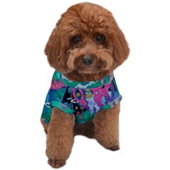 Planet Psychedelic Art Psicodelia Dog T-shirt by Bedest