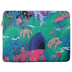 Planet Psychedelic Art Psicodelia 17  Vertical Laptop Sleeve Case With Pocket