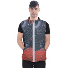 Astrology Surreal Surrealism Trippy Visual Art Men s Puffer Vest