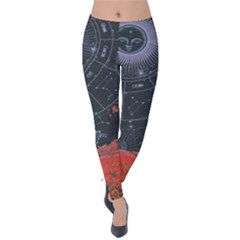 Astrology Surreal Surrealism Trippy Visual Art Velvet Leggings