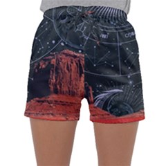 Astrology Surreal Surrealism Trippy Visual Art Sleepwear Shorts by Bedest