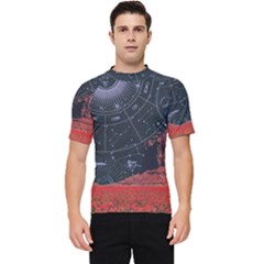 Astrology Surreal Surrealism Trippy Visual Art Men s Short Sleeve Rash Guard