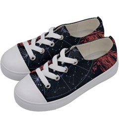 Astrology Surreal Surrealism Trippy Visual Art Kids  Low Top Canvas Sneakers by Bedest