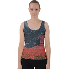 Astrology Surreal Surrealism Trippy Visual Art Velvet Tank Top by Bedest