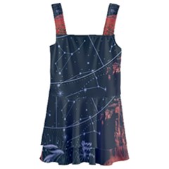 Astrology Surreal Surrealism Trippy Visual Art Kids  Layered Skirt Swimsuit by Bedest