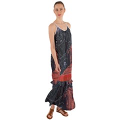 Astrology Surreal Surrealism Trippy Visual Art Cami Maxi Ruffle Chiffon Dress by Bedest