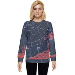 Astrology Surreal Surrealism Trippy Visual Art Hidden Pocket Sweatshirt