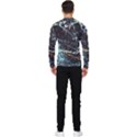 Abstract Colorful Texture Men s Long Sleeve Rash Guard View2