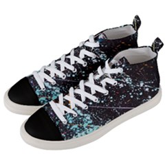 Abstract Colorful Texture Men s Mid-top Canvas Sneakers by Bedest