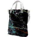 Abstract Colorful Texture Canvas Messenger Bag View1