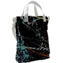 Abstract Colorful Texture Canvas Messenger Bag View2