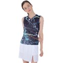 Abstract Colorful Texture Women s Sleeveless Sports Top View1