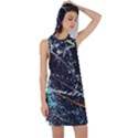 Abstract Colorful Texture Racer Back Hoodie Dress View1