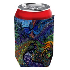 Psychedelic Digital Art Artwork Landscape Colorful Can Holder by Bedest