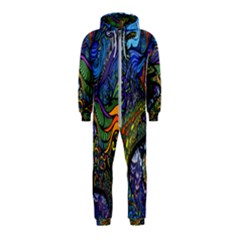 Psychedelic Digital Art Artwork Landscape Colorful Hooded Jumpsuit (kids)