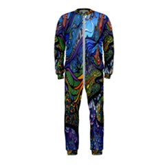 Psychedelic Digital Art Artwork Landscape Colorful Onepiece Jumpsuit (kids)