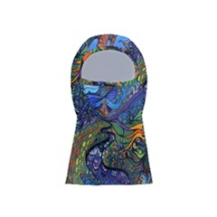 Psychedelic Digital Art Artwork Landscape Colorful Balaclava Face Mask by Bedest