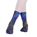 Psychedelic Digital Art Artwork Landscape Colorful Smooth Crew Length Tube Socks View3