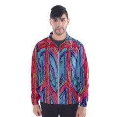 Artistic Psychedelic Hippie Peace Sign Trippy Men s Windbreaker