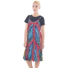 Artistic Psychedelic Hippie Peace Sign Trippy Camis Fishtail Dress by Bedest