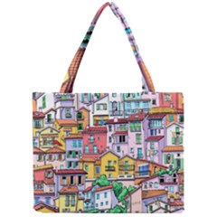 Menton Old Town France Mini Tote Bag by Bedest