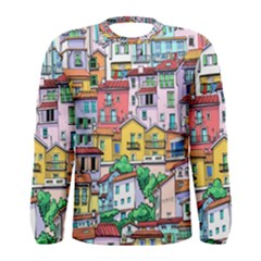 Menton Old Town France Men s Long Sleeve T-shirt