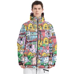 Menton Old Town France Men s Multi Pockets Zip Ski And Snowboard Waterproof Breathable Jacket by Bedest