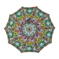 Menton Old Town France Automatic Folding Umbrella With Case (large) by Bedest