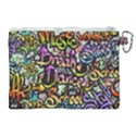 Graffiti Word Seamless Pattern Canvas Cosmetic Bag (XL) View2