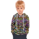 Graffiti Word Seamless Pattern Kids  Overhead Hoodie View1