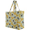 Bees Pattern Honey Bee Bug Honeycomb Honey Beehive Canvas Travel Bag View2