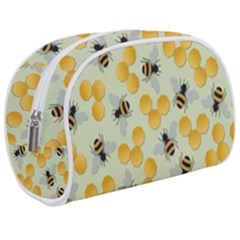 Bees Pattern Honey Bee Bug Honeycomb Honey Beehive Make Up Case (medium) by Bedest