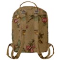 Flowers, Branches, Desenho, Edge, Leaves Flap Pocket Backpack (Large) View3