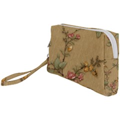 Flowers, Branches, Desenho, Edge, Leaves Wristlet Pouch Bag (small) by kyorashop23