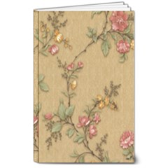 Flowers, Branches, Desenho, Edge, Leaves 8  X 10  Softcover Notebook