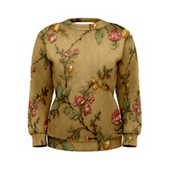 Flowers, Branches, Desenho, Edge, Leaves Women s Sweatshirt