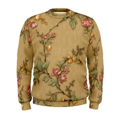 Flowers, Branches, Desenho, Edge, Leaves Men s Sweatshirt