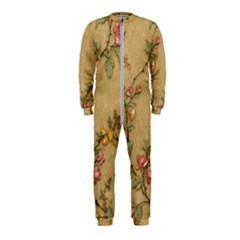 Flowers, Branches, Desenho, Edge, Leaves Onepiece Jumpsuit (kids)