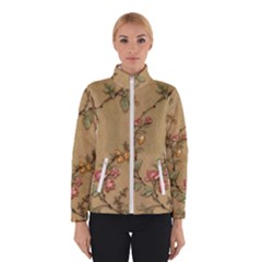 Flowers, Branches, Desenho, Edge, Leaves Women s Bomber Jacket