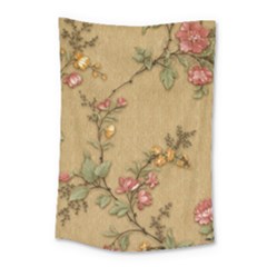 Flowers, Branches, Desenho, Edge, Leaves Small Tapestry