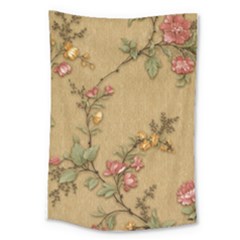 Flowers, Branches, Desenho, Edge, Leaves Large Tapestry by kyorashop23