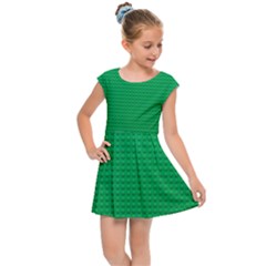 Green Lego Texture, Lego Background, Lego Texture, Green Kids  Cap Sleeve Dress by kyorashop23