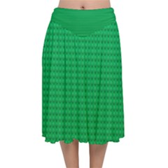 Green Lego Texture, Lego Background, Lego Texture, Green Velvet Flared Midi Skirt