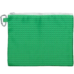 Green Lego Texture, Lego Background, Lego Texture, Green Canvas Cosmetic Bag (xxxl) by kyorashop23