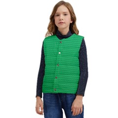 Green Lego Texture, Lego Background, Lego Texture, Green Kid s Button Up Puffer Vest	